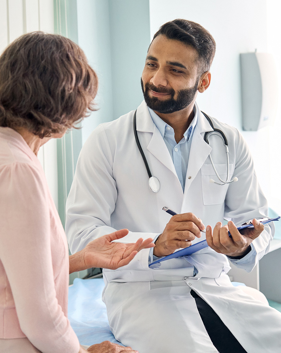 physician holding clipboard